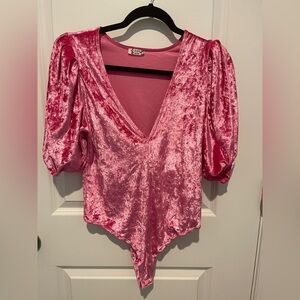 Pink Velvet Women's Top